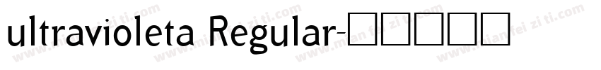 ultravioleta Regular字体转换